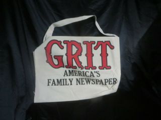 Vintage Grit Newspaper Delivery Bag Canvas Paperboy Nos