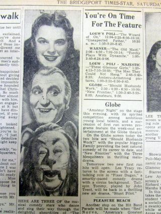 4 1939 Newspapers W Illustrated Ads & Photos For The Wizard Of Oz Movie Premier