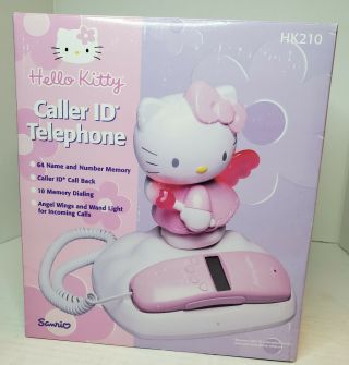 Hello Kitty Pink & White Telephone By Sanrio With Caller Id Hk210 Cat Phone