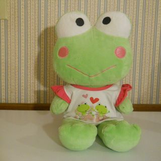 Build A Bear Plush 18 " Keroppi Frog With Shirt Sanrio Hello Kitty Friend Bab