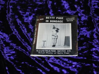 Betty Page In Bondage Volume 7 Nutrix Irving Klaw Vintage 1960