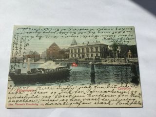 A Vintage Postcard Of Copenhagen - Toldboden Dated 1905