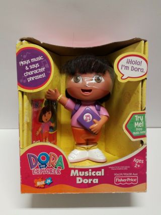 Vintage 2001 Dora The Explorer 5 " Musical Dora Fisher Price