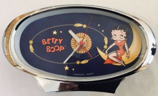 Nib Betty Boop Rare Alarm Clock Celestial Desk/table Wind Up By Vandor 12024
