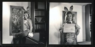 1965 Bunny Yeager Miami Playboy Club Contact Sheet 12 Frame Photograph Pin Up NR 2