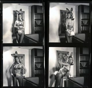 1965 Bunny Yeager Miami Playboy Club Contact Sheet 12 Frame Photograph Pin Up NR 3