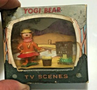 Marx Tinykins Hanna - Barbera Miniature Yogi Bear Tv Scenes