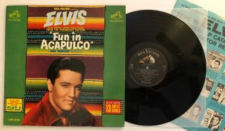 Elvis Presley - Fun In Acapulco - 1963 Us Mono 1st Press (ex) Ultrasonic