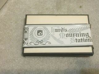 Vintage Funeral Blank Black Edged Hurd ' s Mourning Stationery & Envel,  Box 2