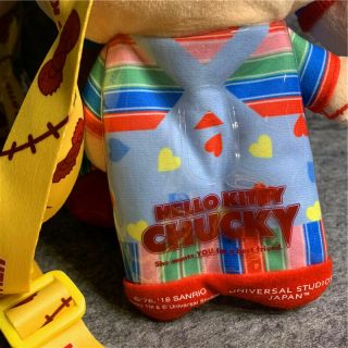2018 USJ Halloween Hello Kitty X CHUCKY Plush Doll Bag 7 