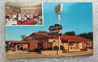 Motel Stevens & Silver Spur Restaurant Carlsbad Mexico Vintage Postcard