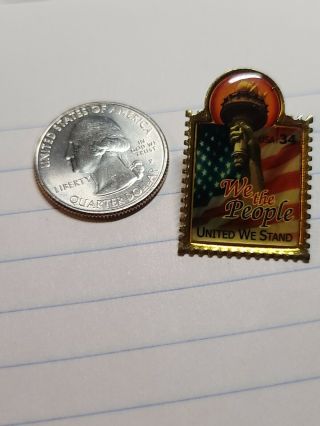 Usps We The People United We Stand Usa 34 Cent Stamp Lapel Pin