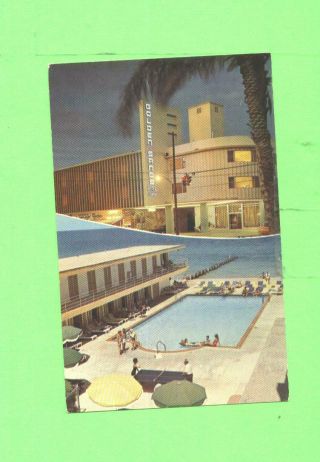 Zz Postcard Golden Sands Motor Hotel Miami Beach Florida Bathing Beauty At Pool