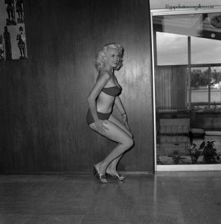 1959 Bunny Yeager Estate Pin - Up Camera Negative Taken By Sammy Davis Jr.  Rare Nr