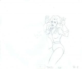 She - Ra Princess Of Power Adora Animation Cell Drawing Filmation 1980s A8
