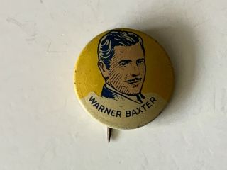 1930’s Warner Baxter Movie Star Pin