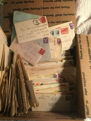 165 Envelopes Of Correspondence,  115 Letters Without Envelopes,  1910s - 1960s