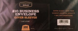 (2000) Cbg 10 Business Envelope Soft Poly Storage Bag Sleeves Holders