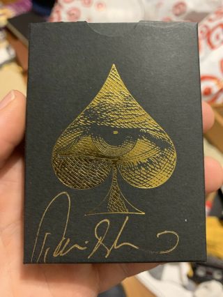 Signed By David Blaine Skull & Bones Private Reserve Playing Cards - Autographed