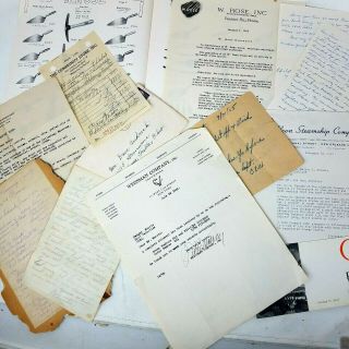 5 Antique Documents Vintage Letterhead Certificates Photos 1900s Stubs