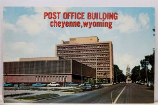 Wyoming Wy Cheyenne Post Office Building Postcard Old Vintage Card View Standard