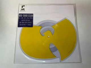 Wu - Tang Clan C.  R.  E.  A.  M.  Die Cut 7 Inch Vinyl Record Picture Disc 2014
