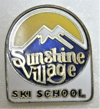 Ski Sunshine Village Ski School Banff Alberta Canada Pin Exc.