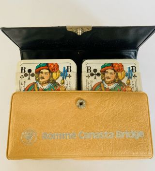 Vintage 1980s Romme Playing Cards Two Decks German Rummy Canasta Bridge