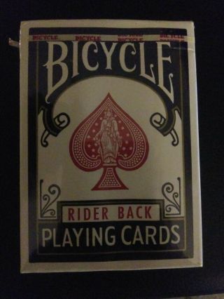 Vintage Bicycle Rider Back 808 Playing Cards Deck Usa