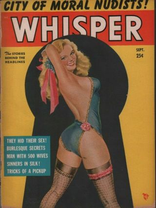 Whisper Pinup Cheesecake September 1951 Peter Driben Cover 071719dbe