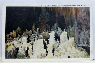 Mexico Nm Carlsbad Cavern Fairyland Temple Sun Postcard Old Vintage Card Pc