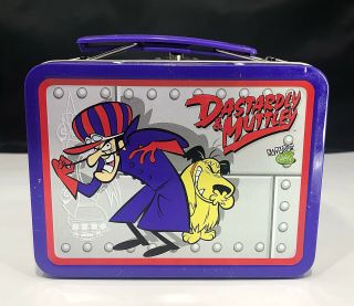 Dastardly & Muttley Mini Lunchbox Wacky Races Metal Tin Box 1999 Cartoon Network