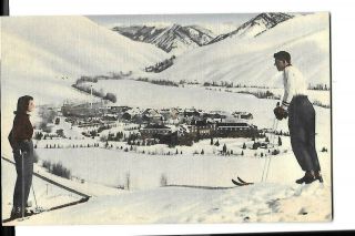 Picture Upr Postcard,  Old/vintage,  Winter At Sun Valley,  Idaho,
