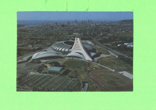 Zz Postcard Aerial View Of Olympic Park Stadium Montreal P Quebec