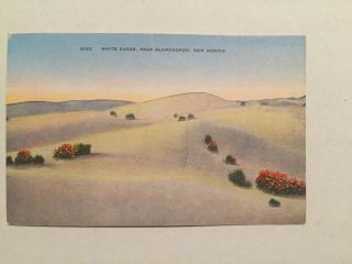 ⭐️vtg Postcard Of White Sands,  Near Alamogordo,  Mexico