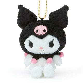 Kuromi Howa Howa Softy Mascot Holder Mini Plush Doll Toy My Melody Sanrio 2