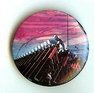 Pink Floyd The Wall Hammers Promo Pinback 1982 Pin