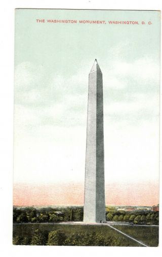Washington Monument Dc Vintage Postcard