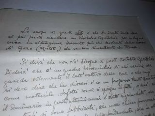 Malta Gozo Xghara 16 Foolscap Pages Kan.  E.  Hili Wrote For Fighting For Basilica