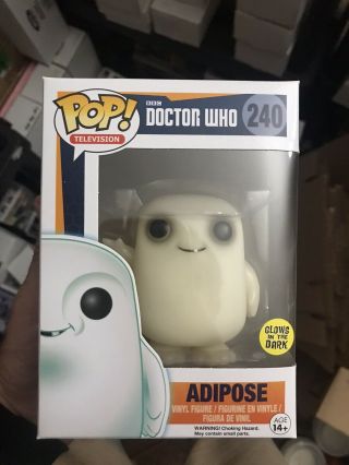 Funko Pop Doctor Who Adipose 240 Glow In The Dark Exclusive