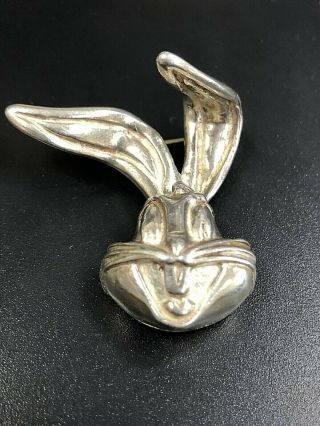 1993 Sterling Silver Bugs Bunny Looney Tunes Collectible Pin Brooch