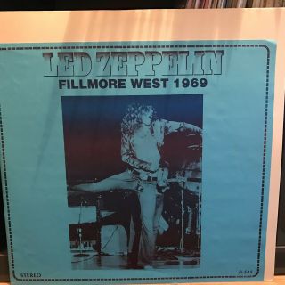 Rare Led Zeppelin 2 Lp Private Press Fillmore 1969 Ultrasonic