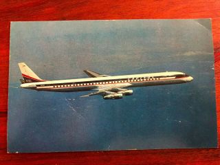 Capitol International Airways Dc - 8 Vintage Postcard