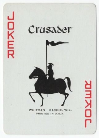 1 Playing (swap) Card - Joker - Usa - Crusader / Golden Nugget [2728]