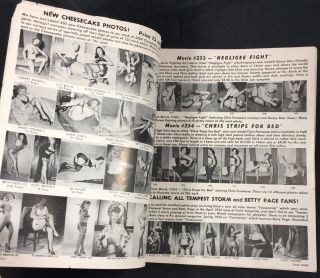 Vtg 50s Irving Klaw Cartoon & Model Parade Bettie Page Heels Nylon Risque Pinups 2