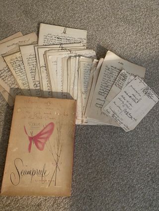 Vintage Handwritten Letters / Story Ephemera