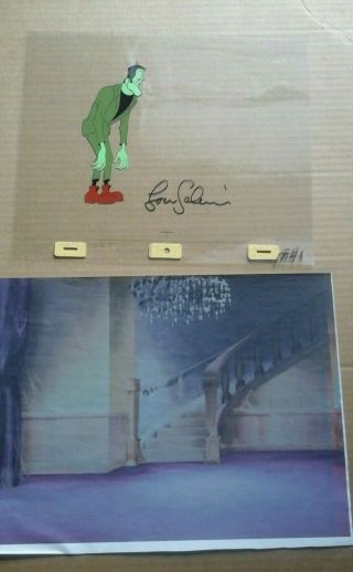 Groovie Goolies animation cell Frankie with Lou Scheimer autograph. 3