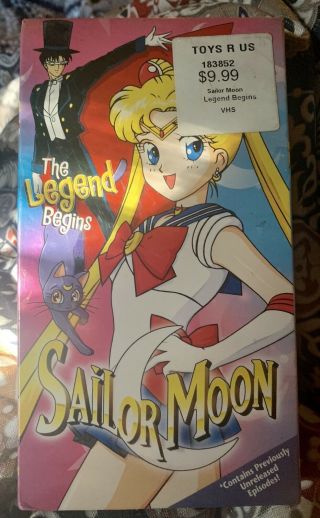 Vintage Anime ⦑❤`᠀ ⵓ♡⋆ဗᨀⴰvhs Sailor Moon Season 1 The Legend Begins