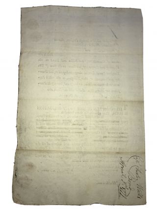 Broadside Type Signed Document Raise Troops To Fight Revolutionary War 1777 2