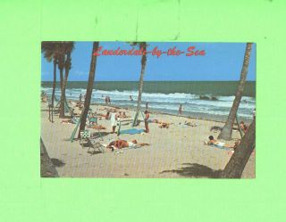 Zz Postcard Lauderdale By The Sea Athers Bikini Beauty On The Beach